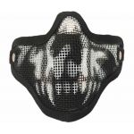 MA-09-WB AIRSOFT LOWER MESH SKULL MASK BLACK