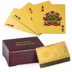 GOLD PLATED PLAYING  CARDS