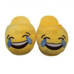 ASLIPPER1 LAUGHING TEARS PLUSH ADULT SLIPPERS