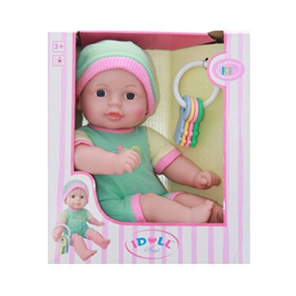 ID1231 12'' SOFT BODIED DOLL WITH SOUND AND ACCESSORIESS