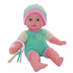 ID1231 12” SOFT BODIED DOLL WITH SOUND AND ACCESSORIESS