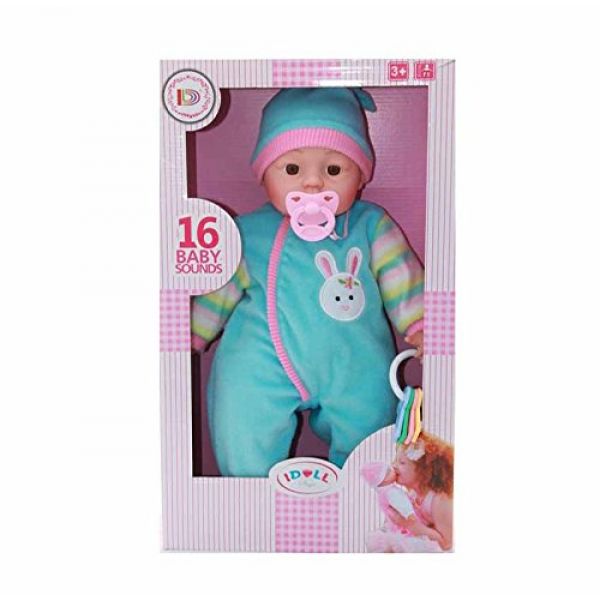ID1811 18'' SOFT BODIED BABY DOLL WITH BABY SOUNDS