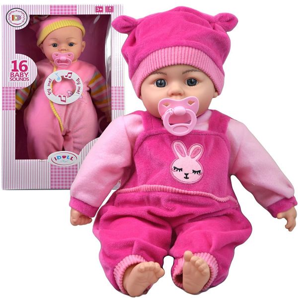 ID1811 18'' SOFT BODIED BABY DOLL WITH BABY SOUNDS