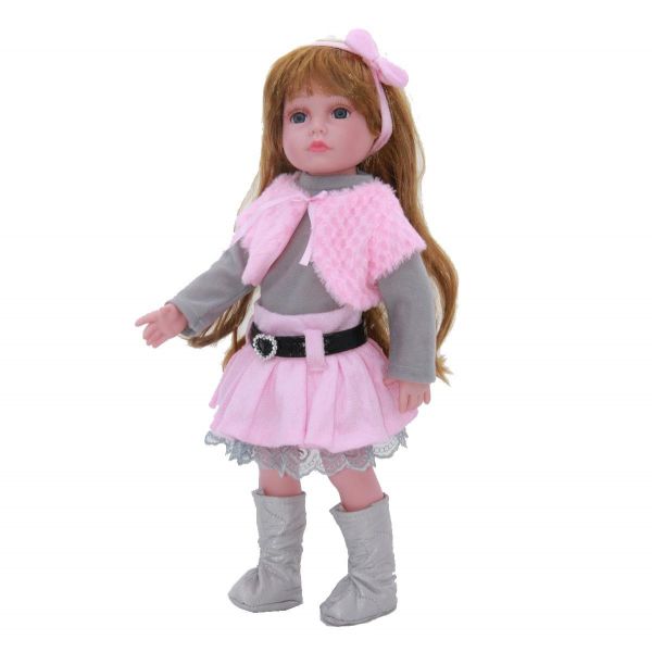 ID1823 18'' FASHION GIRL DOLL WITH VINYL BODY