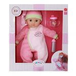 ID1516 15” SOFT BODIED BABY DOLL WITH SOUNDS AND ACCESSORIES
