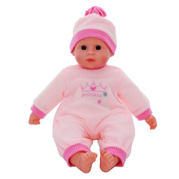 ID1606 16'' SOFT BODIED BABY DOLL WITH BABY SOUNDS