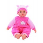 ID1606 16” SOFT BODIED BABY DOLL WITH BABY SOUNDS