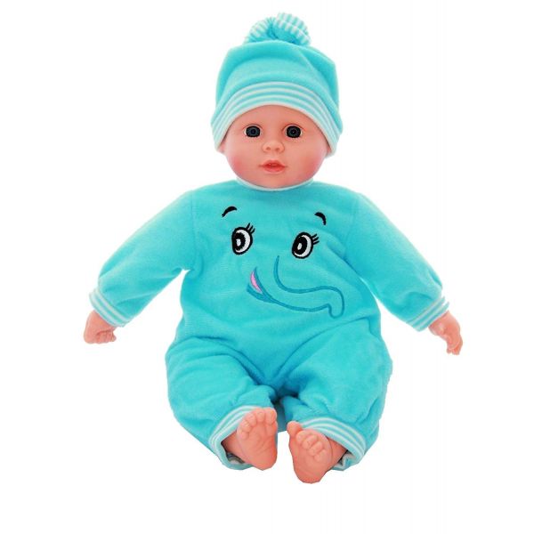 ID1606 16'' SOFT BODIED BABY DOLL WITH BABY SOUNDS