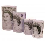 158 MONEY TINS SET OF FOUR