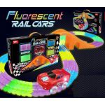 8223 FLEXIBLE BATTERY OPERATED 144PCS GLOW IN DARK CAR TRACK SET