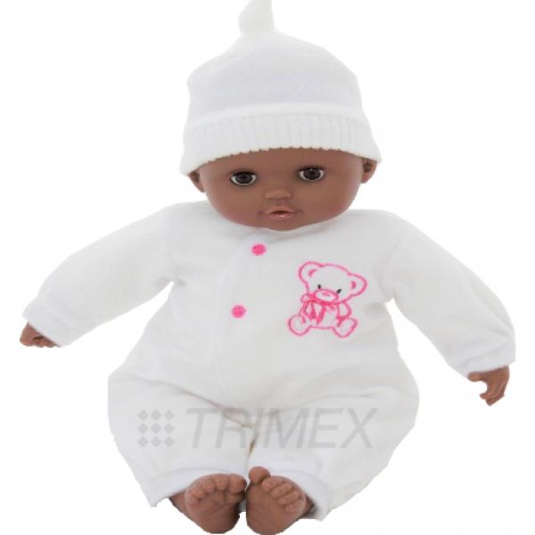 ID1604 16'' SOFT BODIED BLACK BABY DOLL IN GIFT BOX
