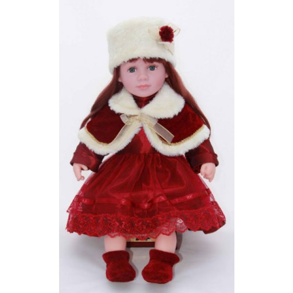 ID2218 22'' SOFT BODIED PRETTY GIRL DOLL WITH DRESS