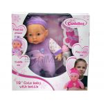 AP22570 BABY CUDDLES 10” BABY DOLL WITH MILK BOTTLE