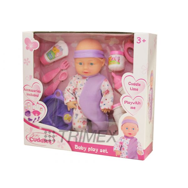 AP22551 10INCH CUTE BABY DOLL PLAY SET