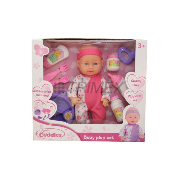 AP22551 10INCH CUTE BABY DOLL PLAY SET