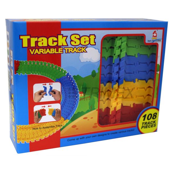 22866 108PCS SPARE TRACKS FOR FELIXABLE BATTERY OPERATED CAR TRACKS