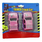 TX864 PACK OF 2 PINK CARS FOR FLEXIBLE BATTERY OPERATED TRACK SET