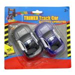 TX866 PACK OF 2 POLICE CARS FOR FLEXIBLE BATTERY OPERATED TRACK CAR SET