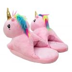 SP22-U001C 23CM PINK UNICORN KIDS SLIPPER