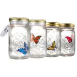 BUTTERFLY GLASS JAR LED LAMP