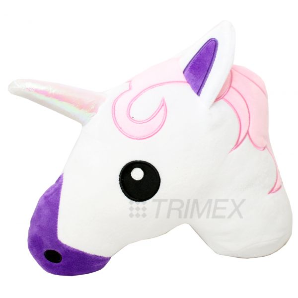 PL35-U002B 30CM UNICORN PINK WHITE PILLOW