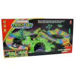 22904 FLEXIBLE BATTERY OPERATED 128 PIECES GLOW EDITION DINOSAUR ADVENTURE TRACK SET