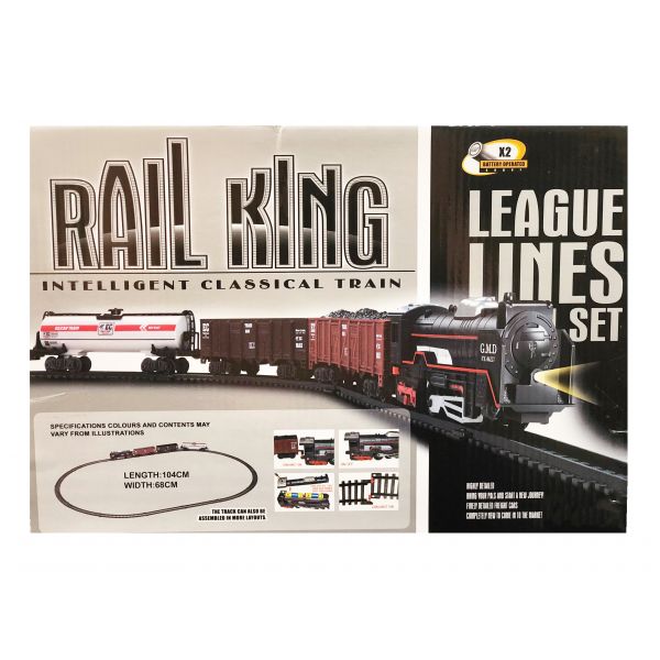 19033-4 BATTERY OPERATOR RAIL KING INTELLIGENT CLASSICAL TRAIN