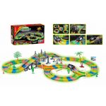 22902 FLEXIBLE BATTERY OPERATED 257PIECES GLOW EDITION POLICE ADVENTURE TRACK SET