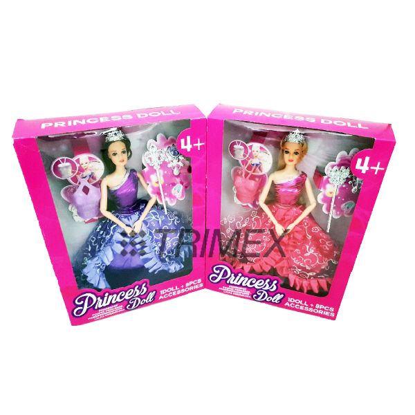 H1D011 12INCHES PRINCESS DOLL WITH ACCESSORIES