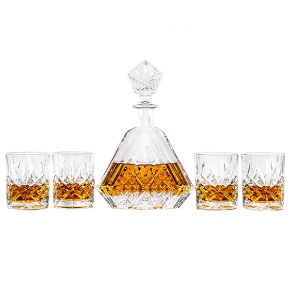 30147 WHISKEY DECANTER 5 PIECES SET