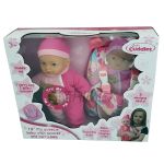 AP22573 BABY CUDDLES 13INCHES BABY DOLL WITH IC SOUND AND ACCESSORIES