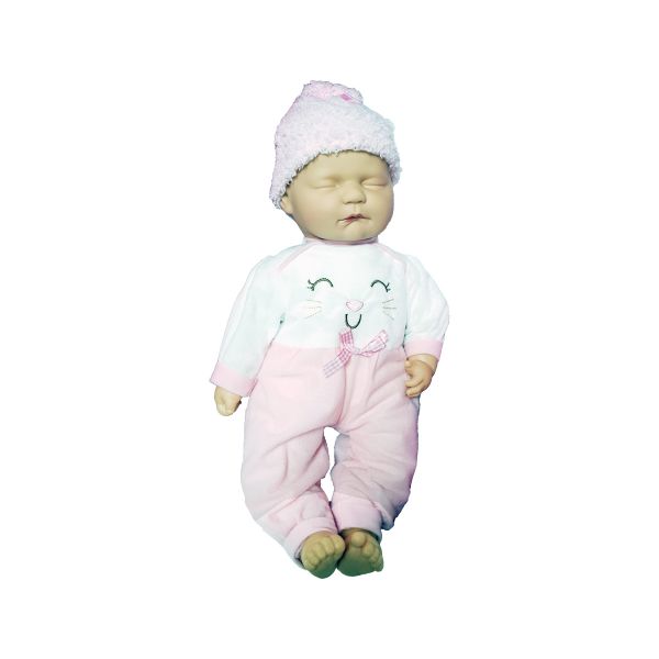 AP22576 BABY CUDDLES 18'' INCHES NEW BORN SLEEPING BABY  DOLL