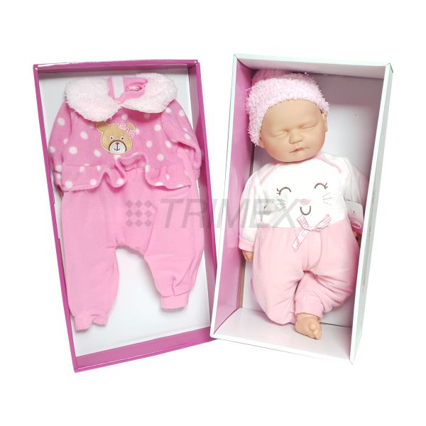 AP22576 BABY CUDDLES 18'' INCHES NEW BORN SLEEPING BABY  DOLL