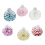 TR-002 GLITTER  SQUISH MESH BALL PACK OF 12