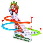 238-10 BATTERY OPERATED MERRY CHRISTMAS SANTA RACE TRACK