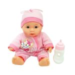 AP22570 BABY CUDDLES 10” BABY DOLL WITH MILK BOTTLE