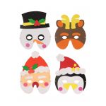 W41 065 CHRISTMAS MASK 4 ASSORTED