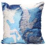 SQ1 25 X 25 CM TWIN UNICORN SEQUIN PILLOW
