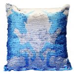 SQ1 25 X 25 CM TWIN UNICORN SEQUIN PILLOW