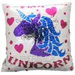 SQ2 25 X 25 CM I'M A UNICORN SEQUIN PILLOW