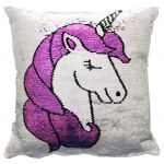 SQ3 25 X 25 CM UNICORN SEQUIN PILLOW