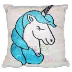 SQ3 25 X 25 CM UNICORN SEQUIN PILLOW