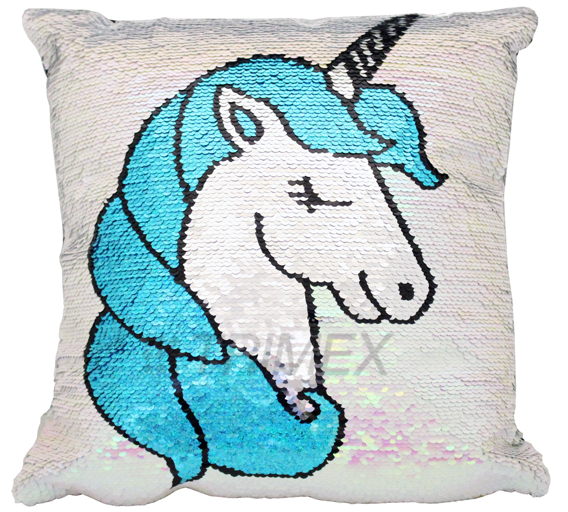 Sequin Unicorn Pillow
