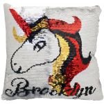 SQ5 25 X 25 CM BROOKLYN UNICORN SEQUIN PILLOW