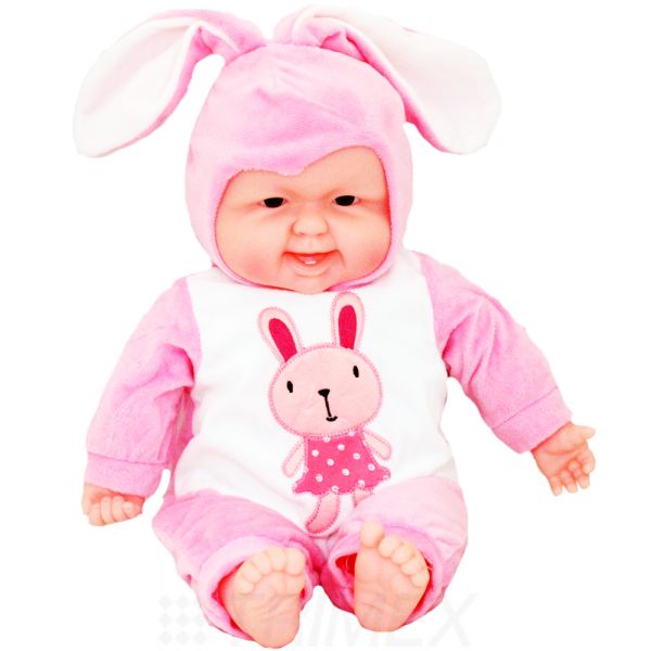 JX-267-2 16INCHES SOFT LAUGHING SOUND BABY DOLL