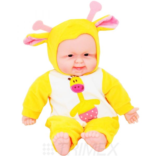 JX-267-2 16INCHES SOFT LAUGHING SOUND BABY DOLL