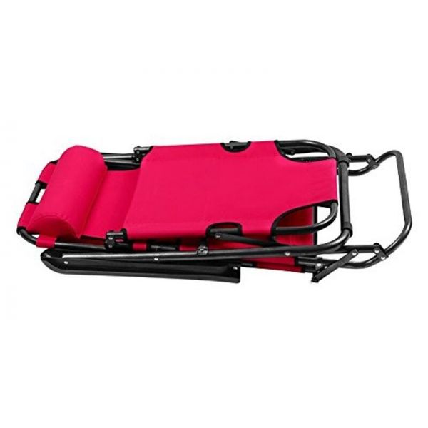 1236 FOLDING GRAVITY SUN LOUNGER GARDEN CHAIR BED
