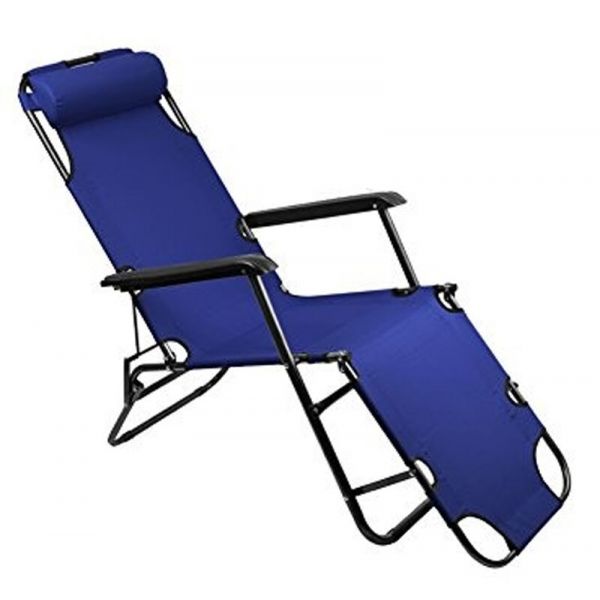 1236 FOLDING GRAVITY SUN LOUNGER GARDEN CHAIR BED