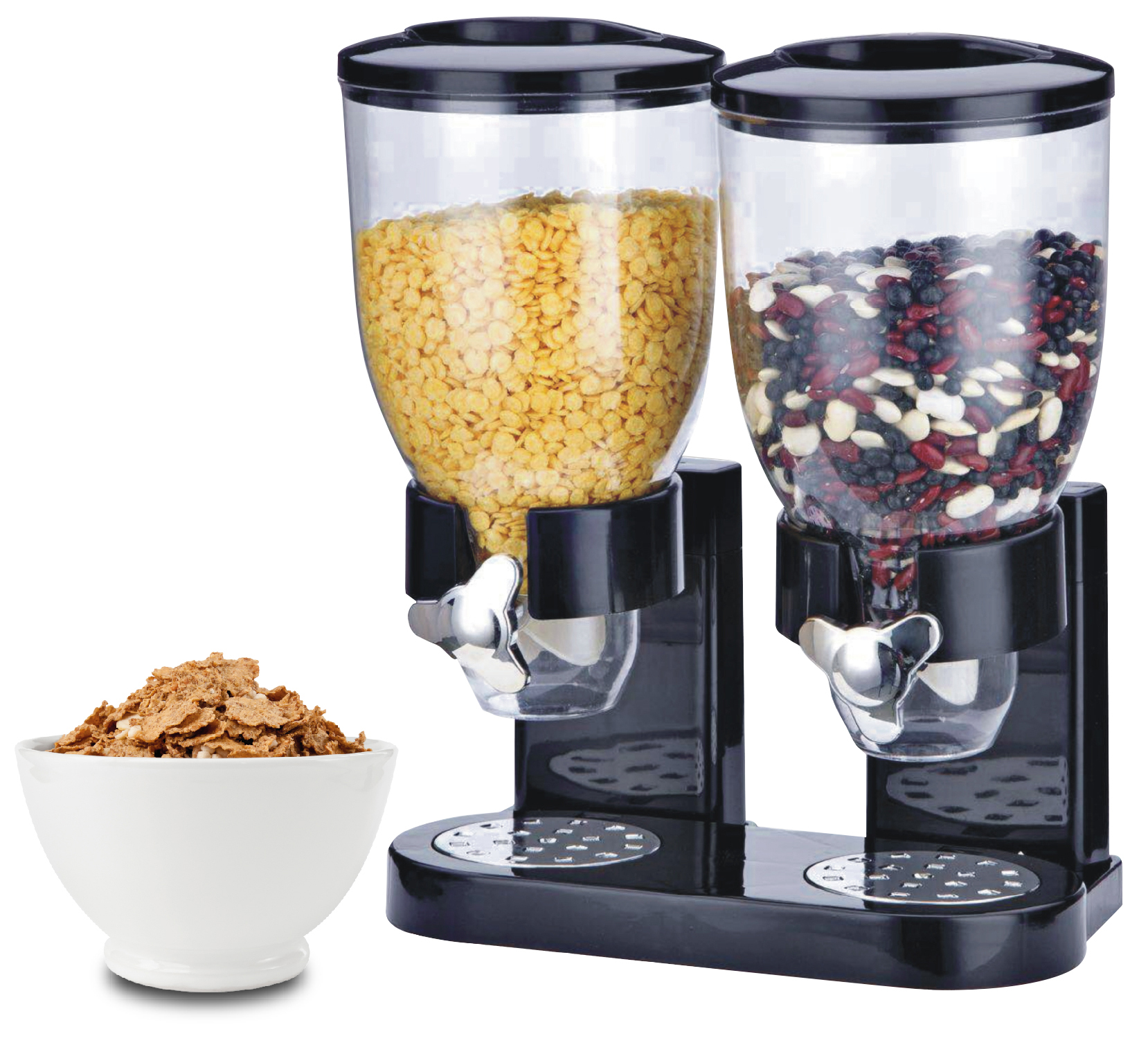 Twin cereal dispenser