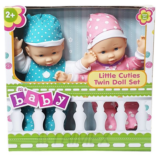 55566 11'' LITTLE CUTIES TWIN DOLL SET